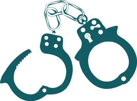 Handcuffs, a reminder that dental insurance fraud is a felony