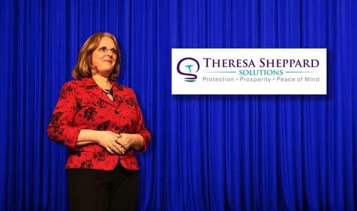 Theresa Sheppard speaking on stage